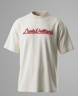Louis Vuitton x Nigo Embroidered Mockneck Tee